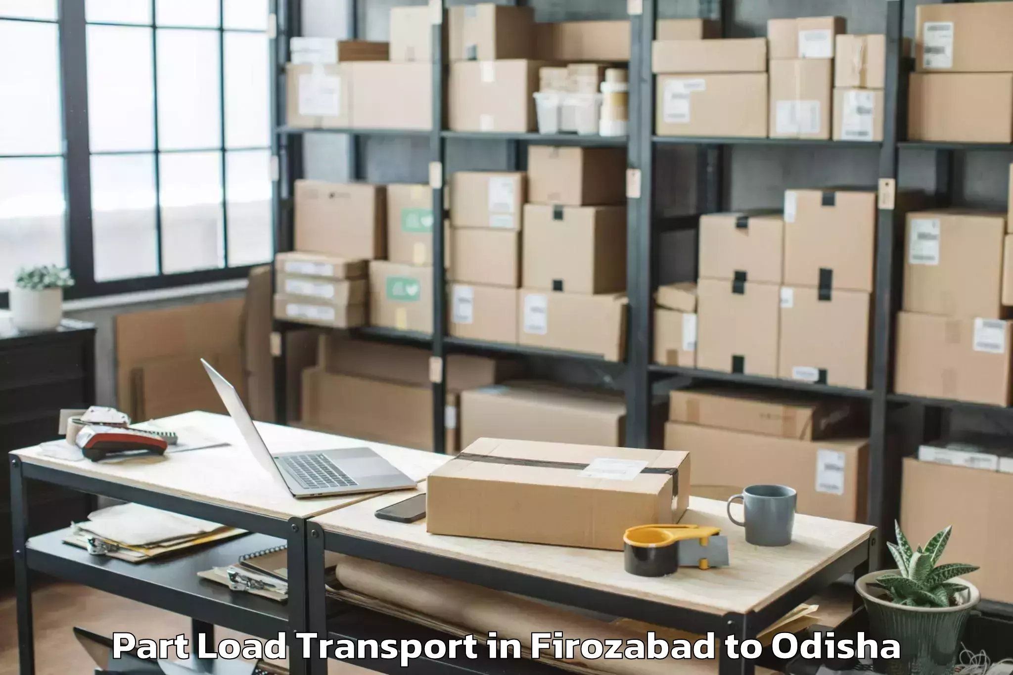 Discover Firozabad to Sambalpur University Burla Part Load Transport